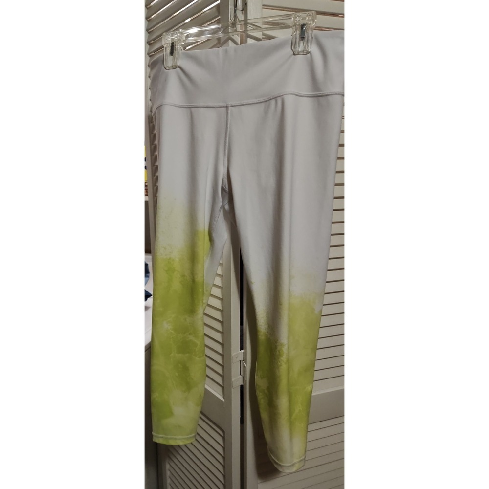 Athleta Elation Mineral 7/8 Leggings White Lime‎ Green - Picture 5 of 5